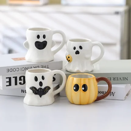 Halloween Ghost Pumpkin Mug
